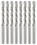Cuthollow Professional Drywall Router Bits Set For Smooth Cuts And Perfect Edges On Plasterboard Projects To Make Your Renovation Work Super Easy And Totally Rad, showing ten stainless steel bits.
