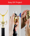Push On Off Lamp Socket With Medium Base For Floor And Table Lamps Brushed Gold UL Listed Slick DIY Lighting Upgrade