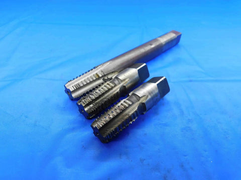 Set Of 3 HSS HSG Pipe Taps 3/8-18 NPTF Interrupted Design For Clean, Precise Threads In Plumbing And Fabrication BT2458AY3