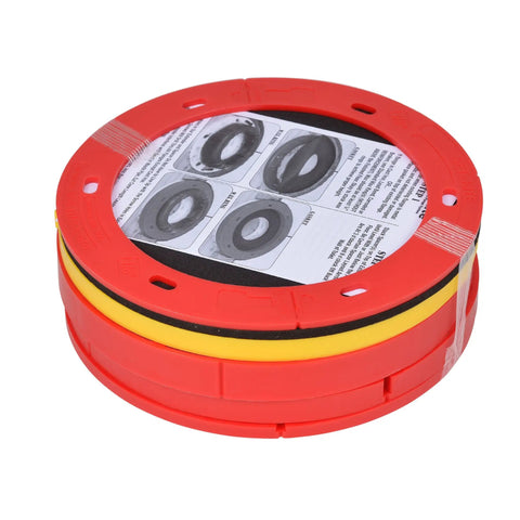 Toilet Flange Extender Kit Set Rite One Quarter To One And Five Eighths Inch Red And Yellow for DIYers and Handymen.