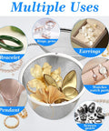 Heavy Lifting 304 Stainless Steel Ultrasonic Cleaner Basket Kit Packs Six Slick Mesh Trays for jewelry and watch parts.
