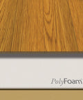 Slick And Tough Foam Underlayment Roll For Laminate And Wood Flooring With Moisture Resistant Barrier 100 Square Feet with wood surface