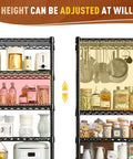 Heavy Duty 7 Tier Metal Shelving Unit Built to Last With 1176 Lbs Total Capacity 71 Inches Tall By 18 Inches Wide By 18 Inches Deep Sturdy Steel Wire Shelves For Garage Kitchen Living Room And Bathroom Storage, adjustable height