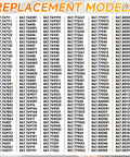 List of replacement models for General Purpose Switching Relay With 24 VAC Control Coil DPDT For HVAC And R Equipment.