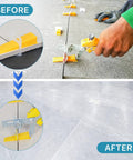 Pro Grade Tile Leveling System Kit With Pliers, 1500 Clips And 300 Reusable Wedges Plus Rubber Mallet, Ideal For Stone Installations