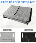 Universal Golf Cart Seat Cover Towel Blanket With Four Front Pockets Non Slip Backing Soft Fit EZGO Yamaha 50.5x31.7"