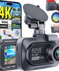 Dual 4K Front And 2K Rear Dash Cam For Your Ride With STARVIS 2 Sensors HDR F1.7 Front And F1.55 Rear Lenses WiFi 6 Free 128GB