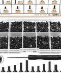 360 Piece Laptop Screws Kit With 12 Sizes M2 M2.5 M3 Replacement Tiny Screws For Motherboard And Laptop Repair DIY Includes Screwdriver