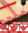 Time Saving Cabinet Hardware Jig Kit With Dual 32 Inch And 16 Inch Sizes Detachable Auto Center Punch Aluminum Cabinet Handle Template Drill Guide Drawer Pull Jig For Easy Knob Or Handle Installations