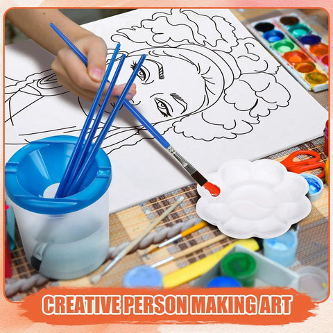 Pre Drawn Canvas Art Kit For Adults Includes 20 Canvases 20 Aprons 20 Palettes And 20 Paints Perfect For Sip And Paint Parties