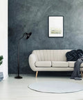 Open Frame Drafting Lamp Style Floor Lamp In Oil Rubbed Bronze beside sofa in modern living room