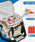 Desert Horseback Riding Insulated Lunch Bag Leakproof Cooler For Picnics And Beach Days with ice-filled interior holding cans