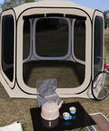 Front view of Instant Pop Up Screen Tent With Mosquito Net, Portable Screen House Canopy for Patio, Backyard, 12x12 Feet