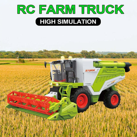 Totally Realistic RC Farm Tractor Toy For Kids With 2 4G Remote And 6 Channel Control Sounds Lights And Spray 1 24 Scale