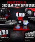 Badass Circular Saw Blade Sharpener And Electric Grinder with 550W motor and water cooling for woodworker precision.
