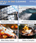 High Speed Cordless Air Duster 300000 RPM Turbo Blower With Variable Speed for keyboard, windshield, leaves, and fire use