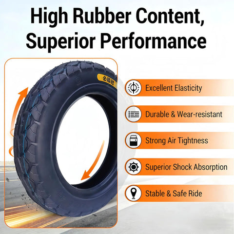 10 Inch Off Road Tubeless Tire 3.00-10 For Electric Scooters Motorcycles E-Bikes And Mopeds With highlighted features