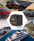Road Ready 12 Volt Automatic Dual Battery Isolator Kit With 140 Amp Voltage Sense Relay Vsr for RV Boat Truck ATV UTV Camper Van Marine in use.
