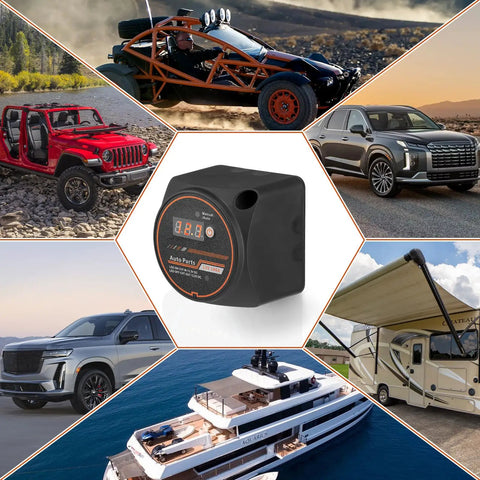 Road Ready 12 Volt Automatic Dual Battery Isolator Kit With 140 Amp Voltage Sense Relay Vsr for RV Boat Truck ATV UTV Camper Van Marine in use.