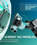 Close-up of VESA adapter and mounting head for Heavy Duty Monitor Arm for 24 to 57 Inch Screens, built for oversized displays.