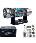 1:18 Scale Jet Engine Model Turbofan Engine Desktop Decor And DIY Kit For Aviation Nerds Realistic Fighter Jet Powerplant