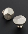Brushed Nickel Round Cabinet Knobs Featuring Solid Zinc Construction And Easy Grip Design, 15 Pack Of Hella Durable Drawer Pulls.