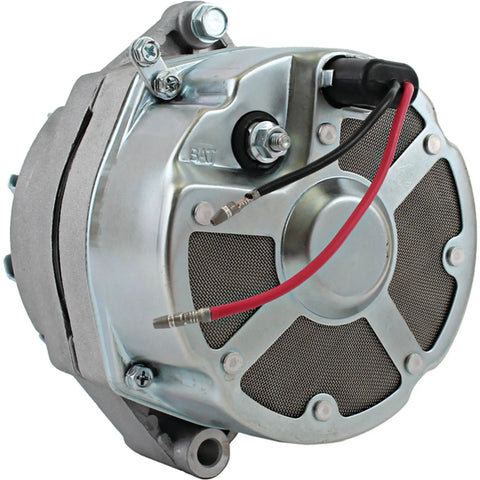 Delco Marine 12V 105 Amp 10SI Three-Wire Alternator Replacement for Volvo Penta Mercruiser Boats, side view image