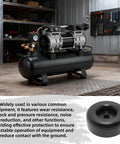 4 Pack Heavy Duty Rubber Foot Pads 2.5 Inch Round Bumpers Vibration Dampeners under compressor in workshop