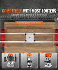 Heavy Duty Router Sled for Wood Slab Flattening and Milling with Universal Clamp, Adjustable X/Y Axes with 64 Inch Length