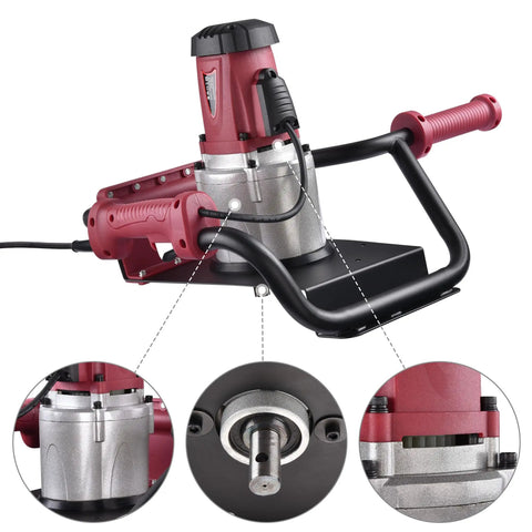Electric Post Hole Digger Kit With 6 Inch And 12 Inch Auger Bits 1500W Powerhead heavy duty digging tool detail view