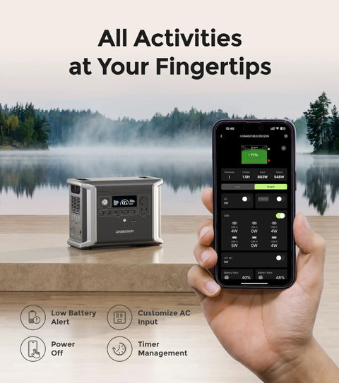 Total Game Changer Portable Extra Battery Packing 1700Wh Capacity And Expands Stations Up To 4730Wh, with smartphone control outdoors.