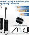 Top Notch 4 1 2 Inch Recliner Chair Tension Spring With Long Neck Hook For Sofa Replacement And Living Furniture Repair Solid Mechanism Parts Right As Rain Quick Fix detailed view of durable black springs.