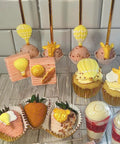 Dessert table with hot air balloon cupcake toppers made using Hot Air Balloon Silicone Molds For Chocolate, Fondant And Cake Decorating.