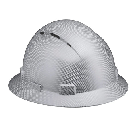 Vented Full Brim Hard Hat With Padded Comfort In Blue Banshee For Construction OSHA Approved Head Safety Helmet For Men Featuring Lightweight HDPE Shell And All Day Worksite Protection Boss Level Shield.