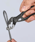 Cobra XS Pipe Wrench And Water Pump Pliers Slim Head For Tight Spaces One Hand Fine Adjustment And Long Lasting Grip 100 mm atramentized cutting wire