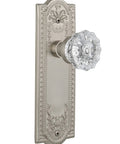 Meadows Plate And Interior Crystal Door Knob For Large Doors With Decorative Backplate Retro Vibe Crystal Hardware