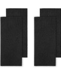 Four black carbon booster pre-filters for Must Have True HEPA Filter Kit With Carbon Boosters For Aer1 Total Air Purifiers.