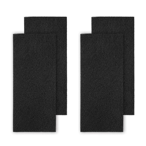 Four black carbon booster pre-filters for Must Have True HEPA Filter Kit With Carbon Boosters For Aer1 Total Air Purifiers.