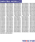 List of compatible dishwasher models for Beefed Up Dishwasher Lower Spray Arm Replacement W10859935 For Kenmore And Whirlpool Models.