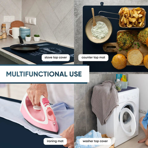 All In One Stovetop Covers For Electric Stoves With Gap And Oven Handle Covers Glass Stovetop Protector as multifunctional mats