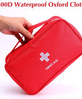 Eight Pack Empty First Aid Bags For Camping, Hiking, Travel And Home Office Use, Portable Medical Storage Pouches, Waterproof 600D Oxford, Red Emergency Kit Organizer Set For On The Go