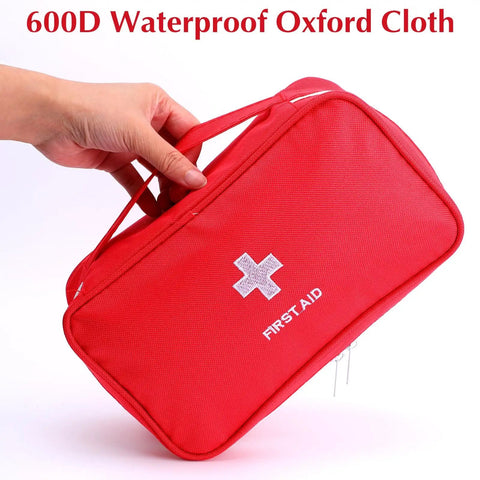 Eight Pack Empty First Aid Bags For Camping, Hiking, Travel And Home Office Use, Portable Medical Storage Pouches, Waterproof 600D Oxford, Red Emergency Kit Organizer Set For On The Go