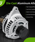 New High Output Alternator Direct Fit For 2009 2012 RAV4 2012 2015 Camry 2011 2016 Scion tC 2.5L L4 Plug And Play Replacement