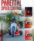 Child riding Romper Electric Tricycle For Kids 3 Plus Years, 24V Ride On Toy With 3 To 6 MPH Speed, Up To 45 Minute Battery in backyard