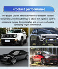 Dunviku 213-928 engine coolant temperature sensor product performance banner with four vehicles