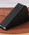 Heavy Duty Door Stopper Wedge With Non Slip Black Rubber Base Made Of Zinc Alloy Keeps Doors From Slamming And Protects Walls