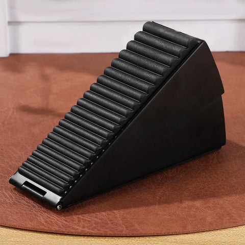 Heavy Duty Door Stopper Wedge With Non Slip Black Rubber Base Made Of Zinc Alloy Keeps Doors From Slamming And Protects Walls