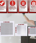 Heavy Duty Aluminum Drywall Patch Kit 12 Pack With Fiberglass Mesh Mess Free Self Adhesive Wall And Ceiling Hole Patches 4 6 8 Inch for Sheetrock Durable DIY Fix That Sticks And Lasts, showcasing 4, 6, 8-inch sizes.