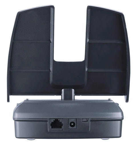 Back view of professional grade money counting scale for bills and coins, fast and accurate bill and coin counter that counts by weight.