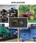 Power Detector Multi Function Meter With LCD Display For AC 40-300V And 0-99.99A in use on motorcycle, tractor, generator, and machinery